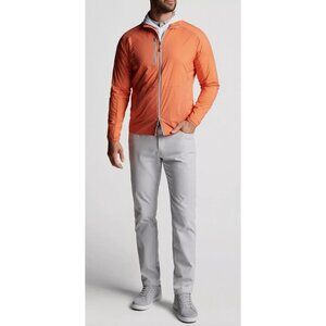 Peter Millar Hyperlight Gust Windbreaker Jacket Sahara Orange Large NWT